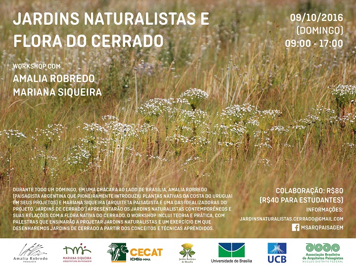 Workshop Jardins Naturalistas e Flora do Cerrado