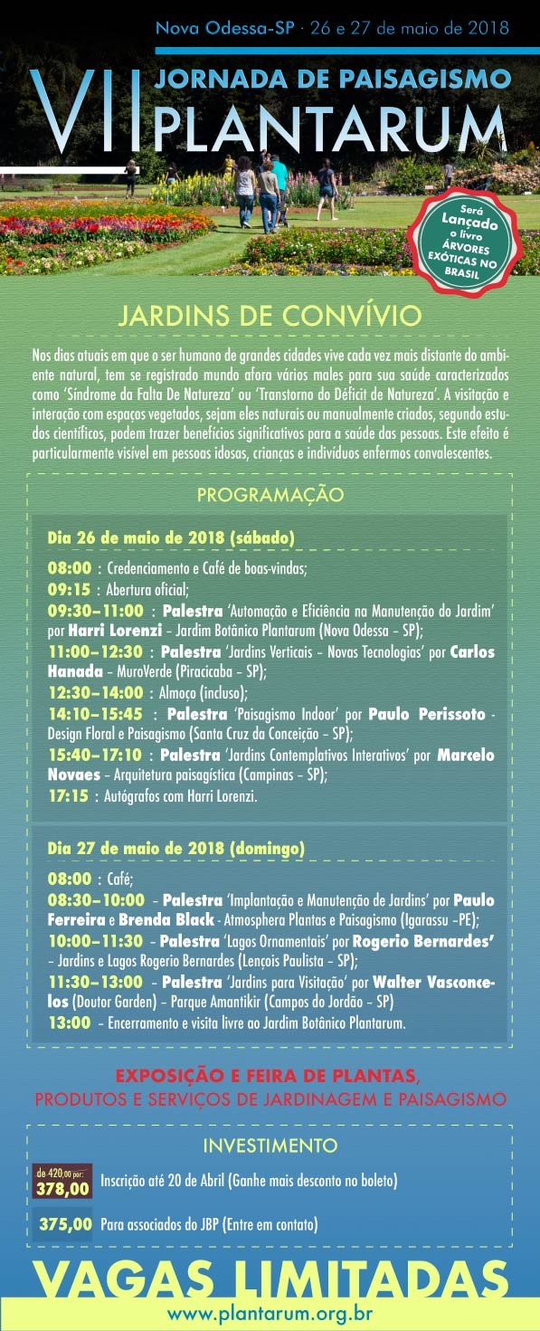 Jornada de Paisagismo em Nova Odessa - São Paulo