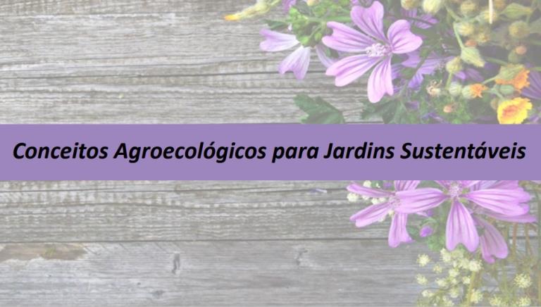  Capa do eBook: Conceitos Agroecológicos para Jardins Sustentáveis