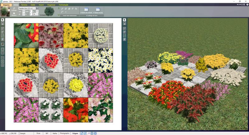 16 Herbáceas para AuE LandOffice reunidas em um projeto VisualPLAN
