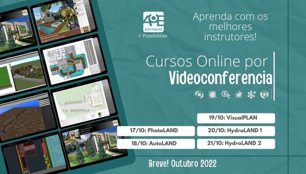 Curso por videoconferência dos programas da AuE Software. 23 a 27/05/2022