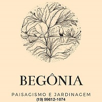 Logomarca de Begônia Paisagismo e Jardinagem