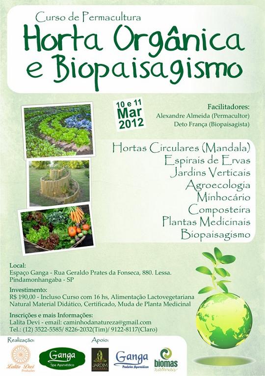 Curso de Permacultura, Horta Orgânica e Biopaisagismo em Pindamonhangaba - SP