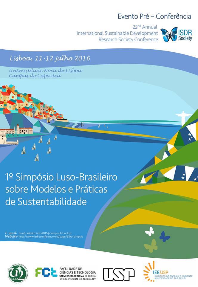 EVENTO PRÉ-CONFERÊNCIA - 1º SIMPÓSIO LUSO-BRASILEIRO Modelos e Práticas de Sustentabilidade