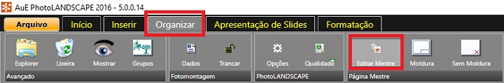  Criando uma Página Mestre no PhotoLANDSCAPE 2016