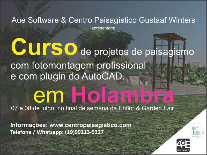 Centro Paisagítico Gustaaf Winters & AuE Software promovem juntos curso em Holambra