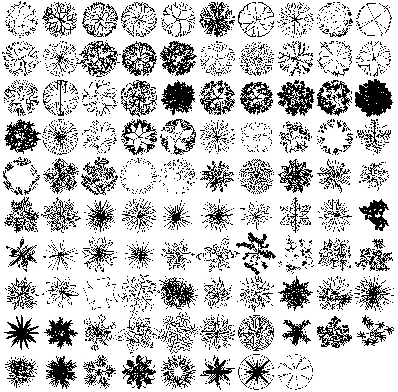 Coleção de blocos de plantas feita por cliente AuE Software - Parte 1 de 2