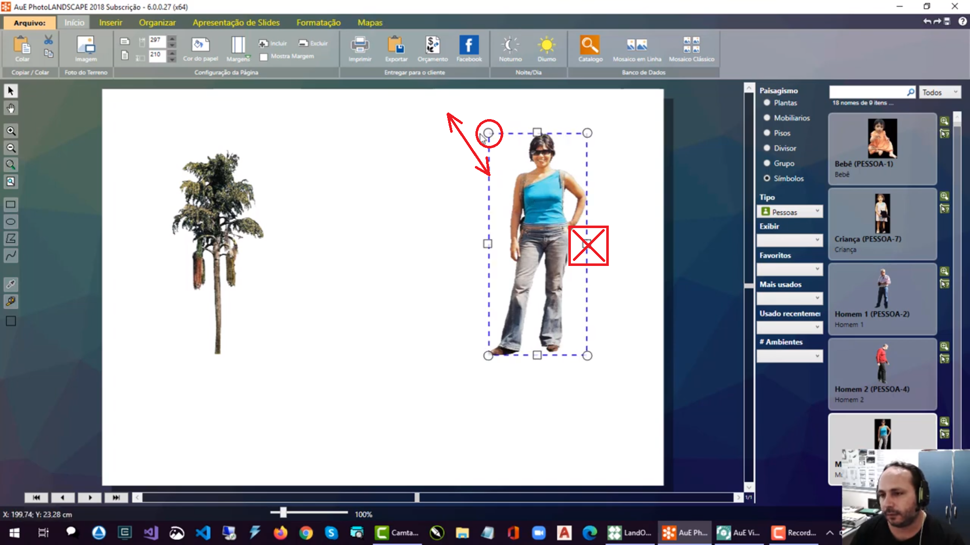 PhotoLAND e VisualPLAN - Ajustar altura e largura das fotos mantendo ou não a proporção original