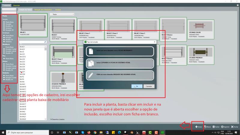 DWG MANAGER: Como cadastrar e associar itens no DwgMANAGER