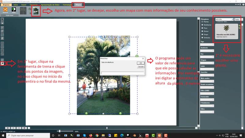 PhotoLANDSCAPE: Como realizar estimativa de medição no PhotoLANDSCAPE