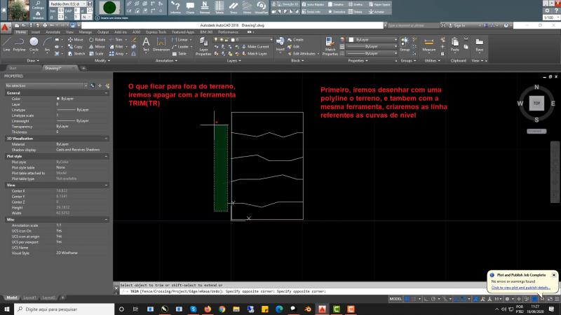 AutoLANDSCAPE e VisualPLAN: Como criar curvas de nível com polylines