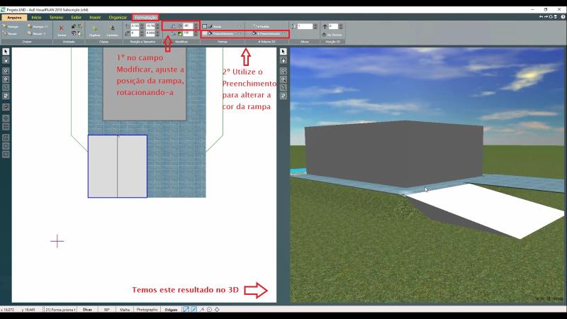 Inserción de rampa con VisualPLAN