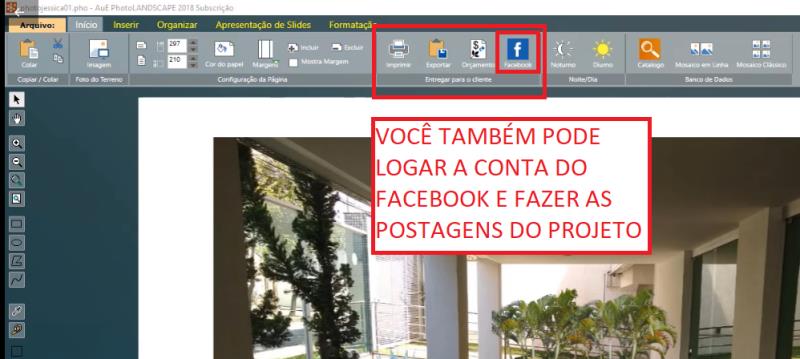 Publicar projeto no Facebook