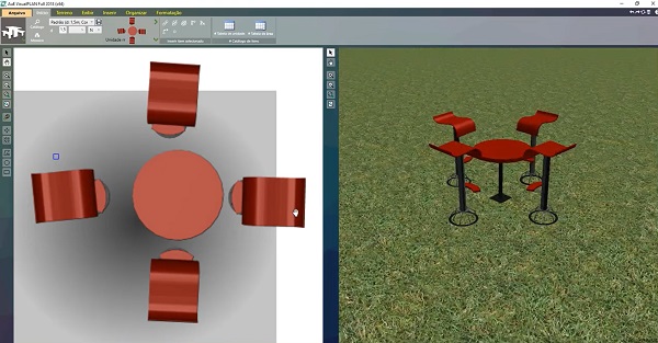 VisualPlan - Criando novo item com 3D e planta baixa humanizada