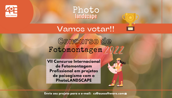 Hora de Votar no melhor projeto do VII Concurso de fotomontagem de paisagismo com PhotoLANDSCAPE