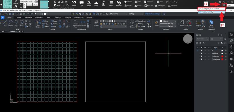 Alteração do padrão de layers dos itens