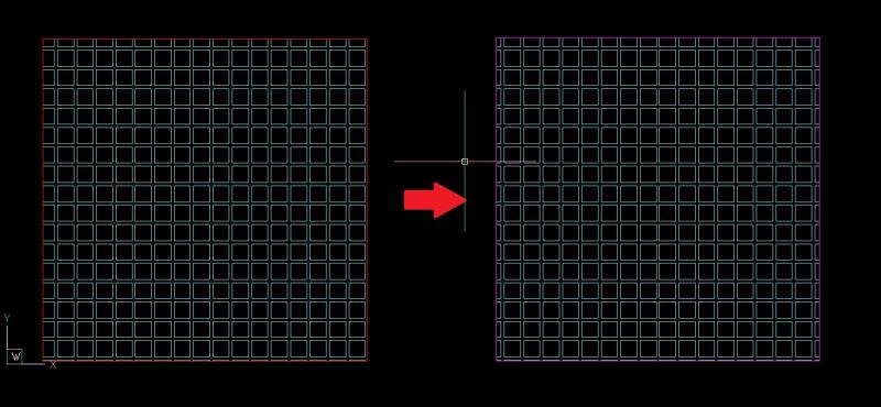 Resultado da alteração de um padrão de layers dos itens