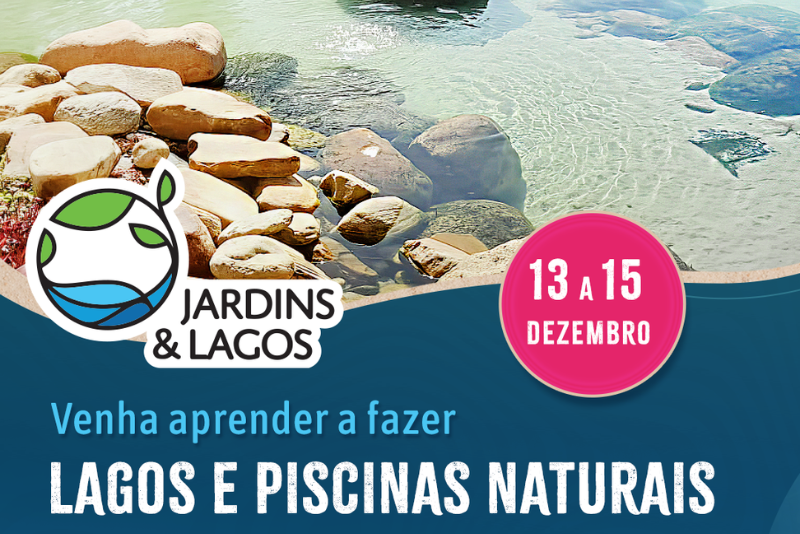 Curso de Lagos Ornamentais e Piscinas Naturais em Holambra - Dezembro 2024