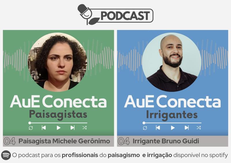 Podcast AuE Conecta: Com os convidados Michele Gerônimo e Bruno Guidi