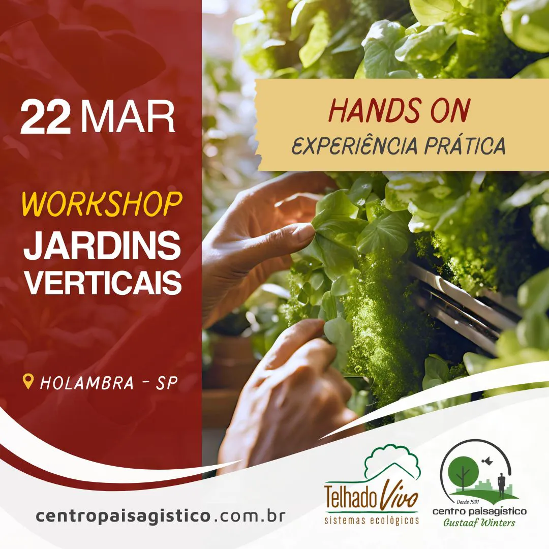 Workshop Jardins Verticais - Aprenda a Criar e Manter Jardins mais Belos