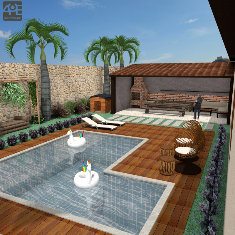 Imagem renderizada no VisualPLAN. Imagem renderizada no VisualPLAN.