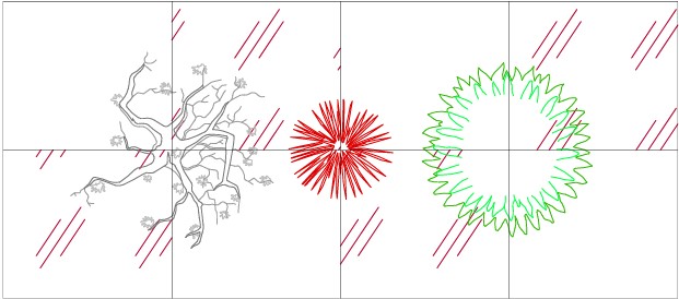 DWGs das espécies novas do software AutoLANDSCAPE