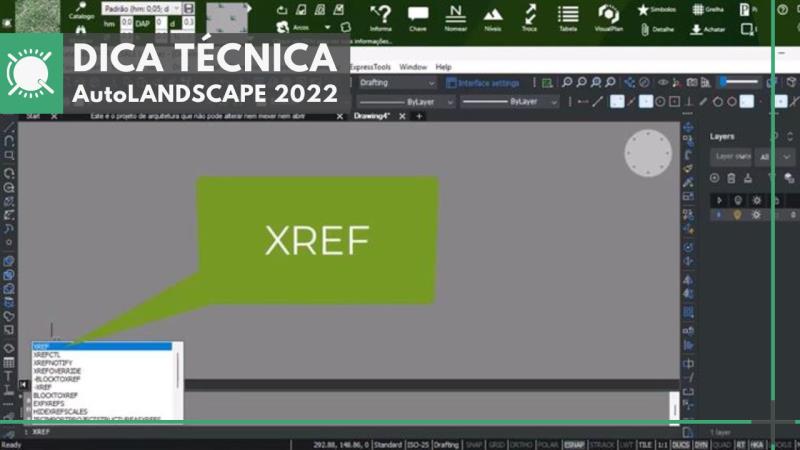 AutoLANDSCAPE 2022: Utilizando o XREF para integrar projetos