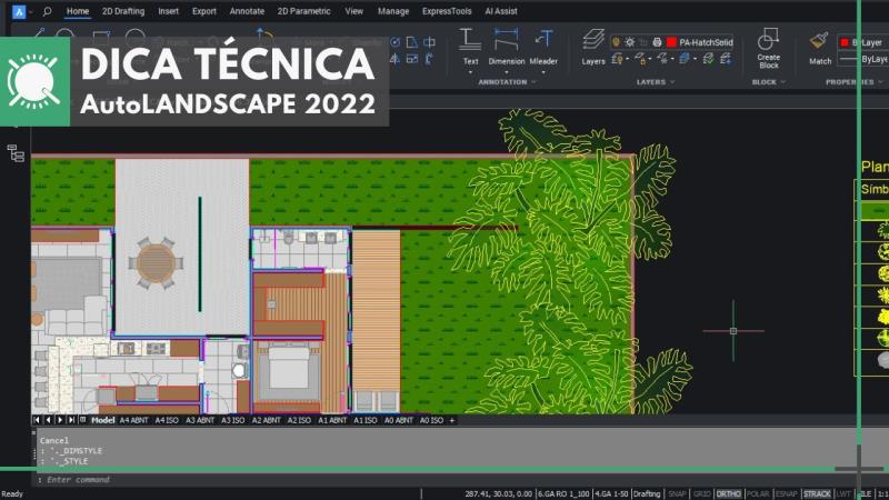 AutoLANDSCAPE 2022: como trabalhar transparência em plantas