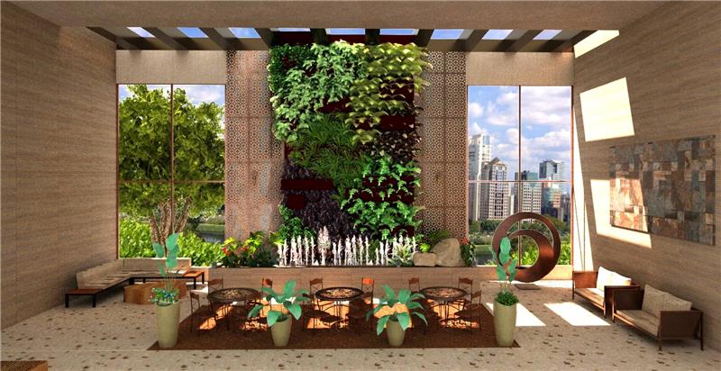 Projeto renderizado no VisualPLAN, com imagem de fundo inclusa