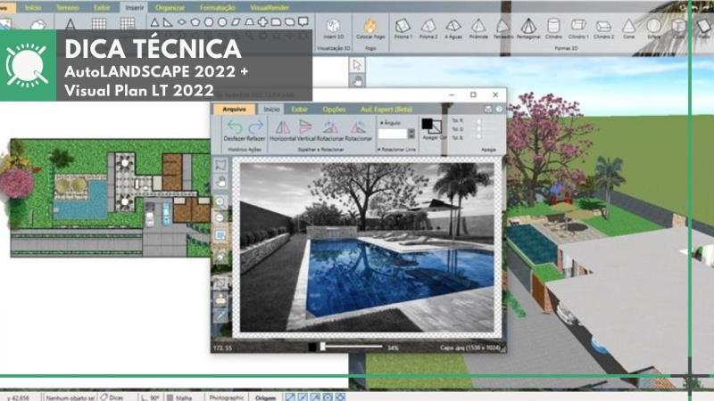 AutoLANDSCAPE + VisualPlan LT 2022: Como criar piscinas