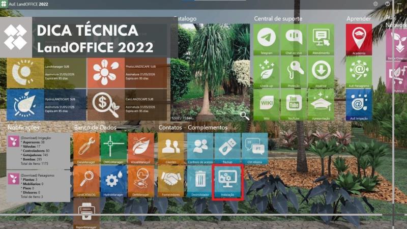 LandOFFICE 2022: Como instalar o software