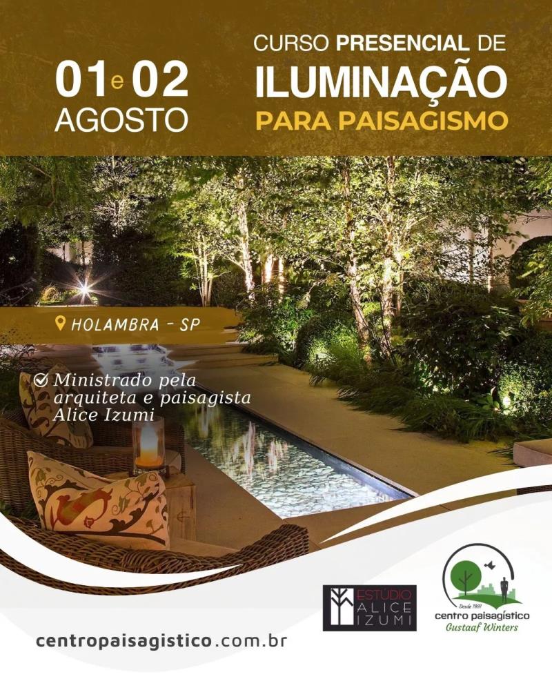 Curso de Iluminação Para Paisagismo em Holambra