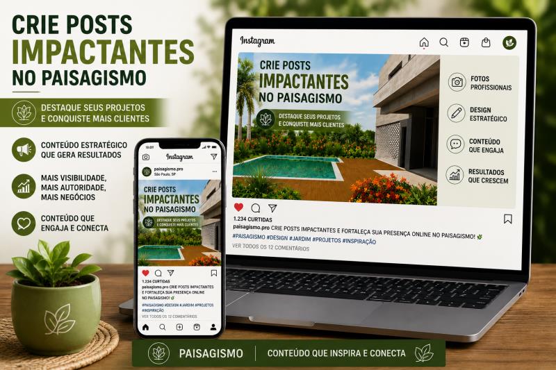 Como criar presença online e atrair clientes para seu trabalho em paisagismo
