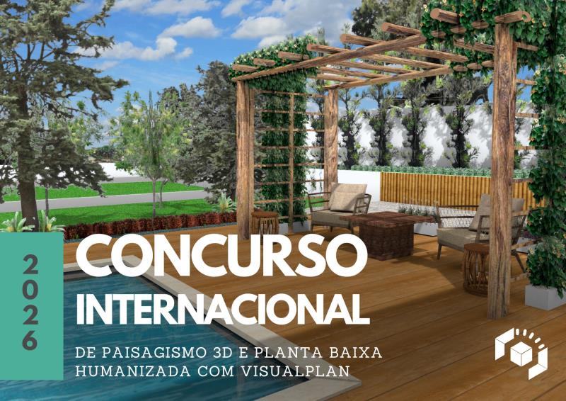 Concurso VisualPLAN 2026 abre inscrições para projetos de paisagismo