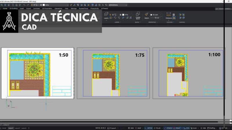 CAD: Entendendo como usar a escala corretamente nos seus projetos