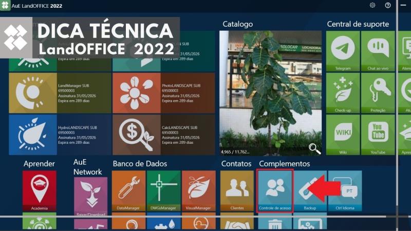 LandOFFICE 2022: Como utilizar o controle de acesso