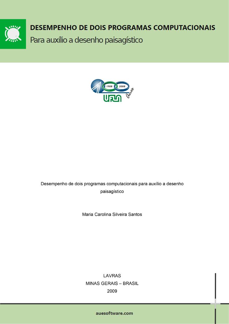 eBook Gratuito: Desempenho de dois programas computacionais para auxílio a desenho  paisagístico