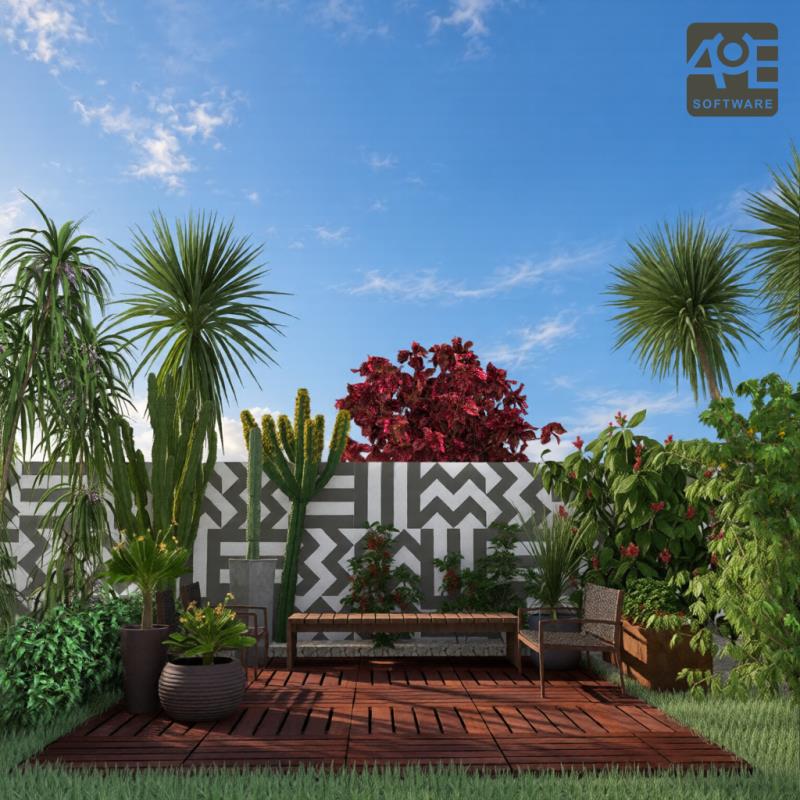 Imagem renderizada no VisualPLAN, com pós tratamento na IA AuE Expert