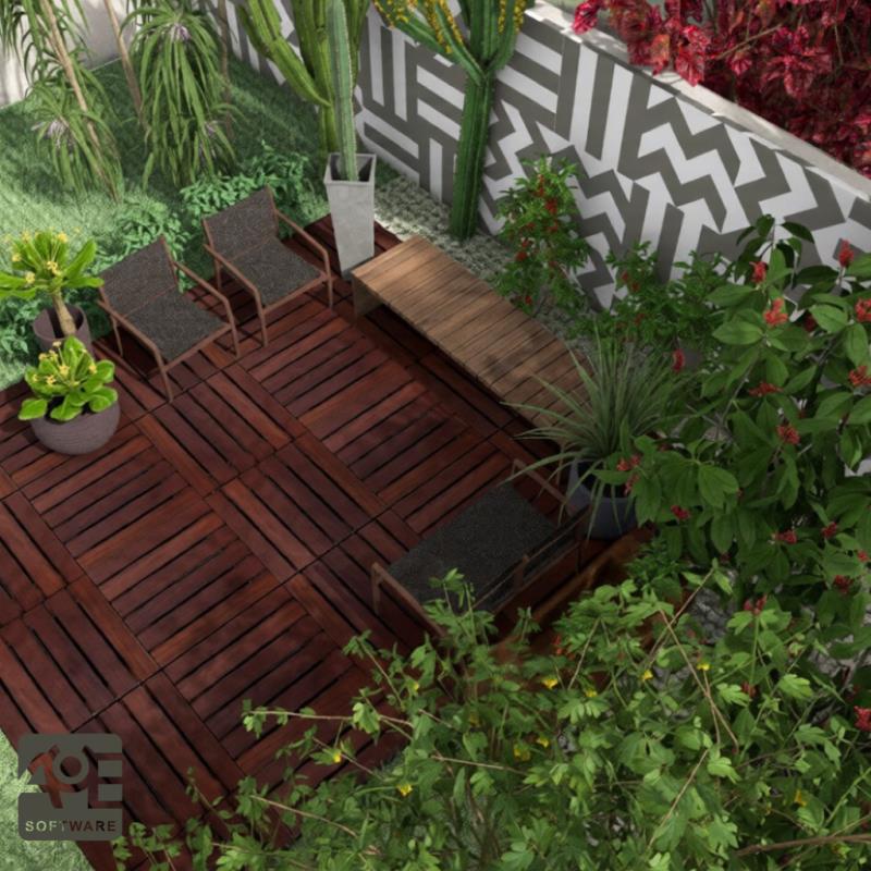 Imagem renderizada no VisualPLAN, com pós tratamento na IA AuE Expert