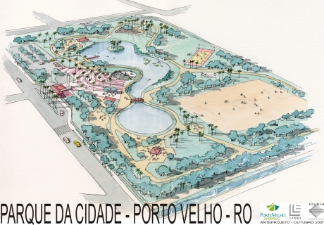 projeto de paisagismo do Parque da Cidade de Porto Velho (RO)