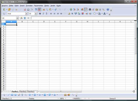 AutoLANDSCAPE - tela do Br Office Excel
