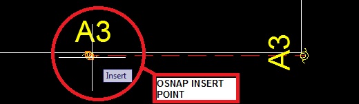 Dica, utilize o OSNAP INSERT POINT para marcar a tubulação